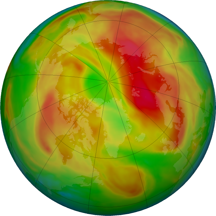 Arctic ozone map for 04 May 2019